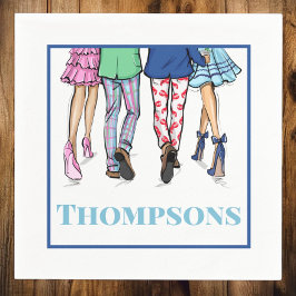 Guardanapo De Papel Festa Personalizada de Casal Préppy