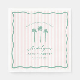 Guardanapo De Papel Festa Pink And Green Palm Springs Before The Rings