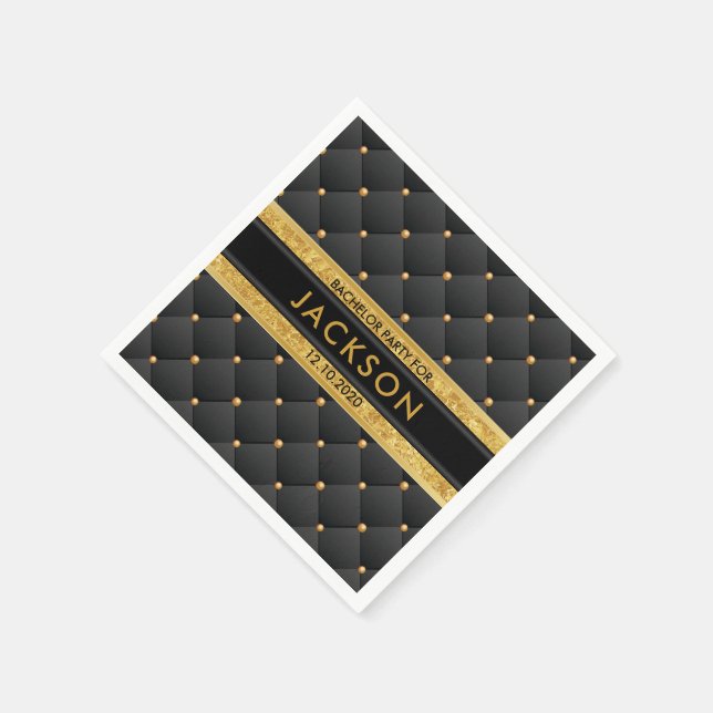 Guardanapo De Papel Festa sofisticada de solteiro (Canto)