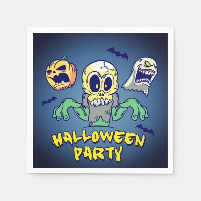 Guardanapo De Papel Festa Spooky Halloween (Frente)