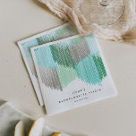 Guardanapo De Papel Festa Verde Moderna e Excêntrica para Despedida de<br><div class="desc">Este design moderno de franja dá um toque divertido à festa ou ao mais elegante dos eventos! As cores são vibrantes,  divertidas e convidativas com o nível certo de sofisticação.</div>