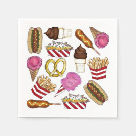 Guardanapo De Papel Festival de Carnaval da Feira de primavera Comidas