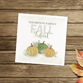 Guardanapo De Papel Festival de Queda de Abóbora Simples de Aquarela