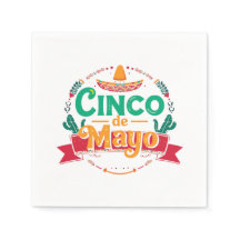 Guardanapo de Papel Festivo Cinco de Mayo Sombrero
