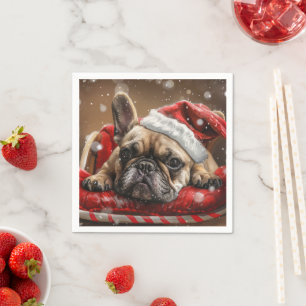 Guardanapo De Papel Festivo do Buldogue Francês