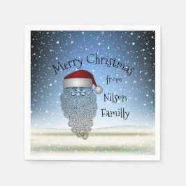 Guardanapo De Papel Festivo Fritual de Natal Engraçado Pai Natal