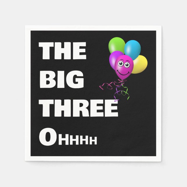 Guardanapo De Papel Ficando mais velho humor de aniversário de 30 anos (Frente)