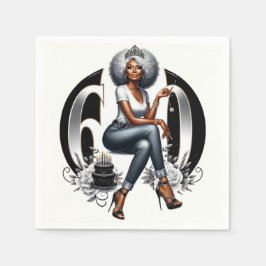 Guardanapo De Papel Fierce & Fabulous at 60