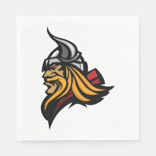 Guardanapo De Papel Fierk Viking Head Norse Helmet e Beard