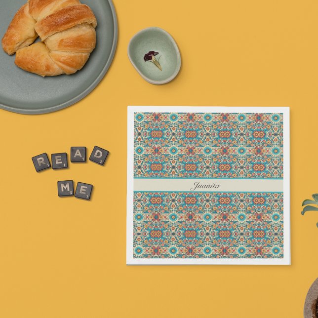 Guardanapo De Papel Fiesta Blooms, personalizável (Criador carregado)