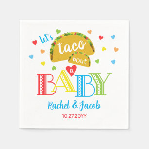 Guardanapo De Papel Fiesta Taco Bout Love Colortive Chá de fraldas