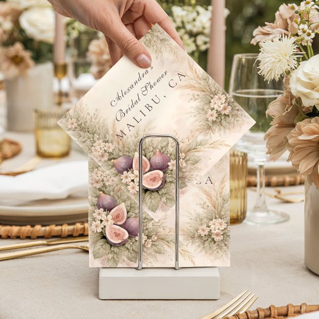 Guardanapo De Papel Fig Orchard Elegance Bridal Shower (Criador carregado)