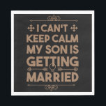 Guardanapo De Papel Filho Casando Despedida de Solteiro Festa de Casam<br><div class="desc">1</div>