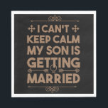 Guardanapo De Papel Filho casando-se com Festa de casamento de solteir<br><div class="desc">1</div>