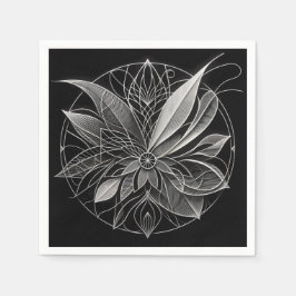 Guardanapo De Papel Filigree Floral Mandala