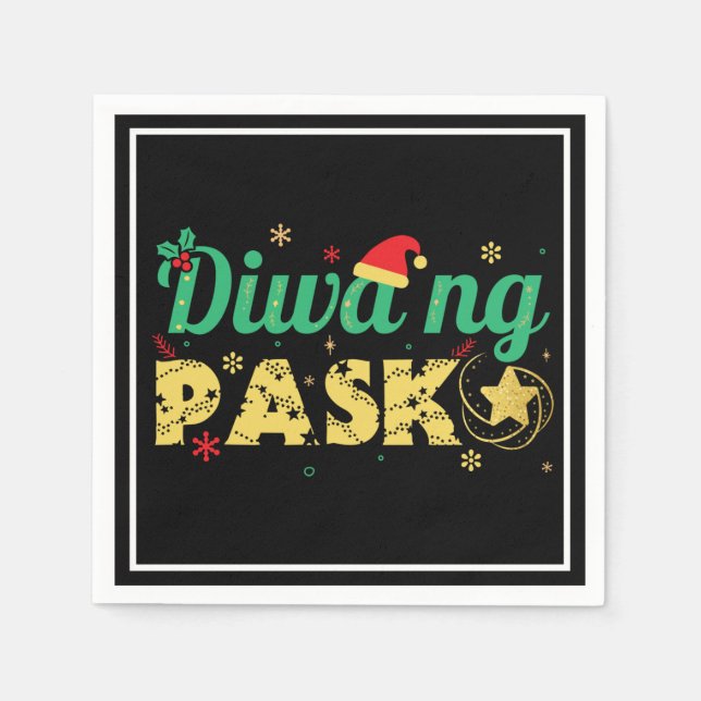 Guardanapo De Papel Filipinas: Espírito do Natal (Frente)