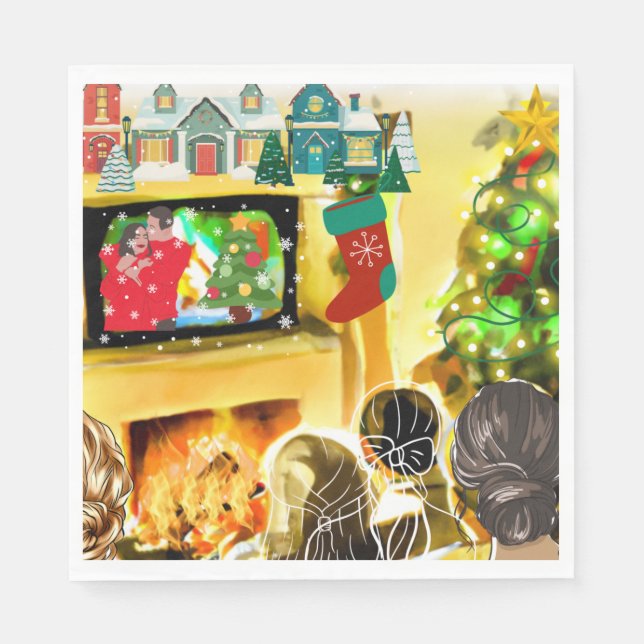 Guardanapo De Papel Filmes de Natal (Frente)