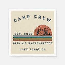 Guardanapo De Papel Fim de Semana de Camping Personalizado para Desped