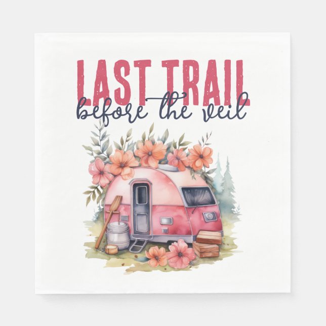 Guardanapo De Papel Fim de Semana de Despedida de Solteira Glamping La (Frente)