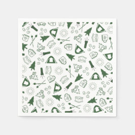 Guardanapo De Papel Fim de Semana de Despedida de Solteira Modern Gree