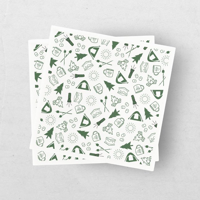 Guardanapo De Papel Fim de Semana de Despedida de Solteira Modern Gree (Criador carregado)