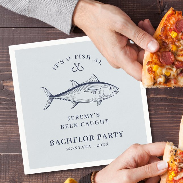 Guardanapo De Papel Fim de Semana de Pescaria do Partido do Soldado (Criador carregado)