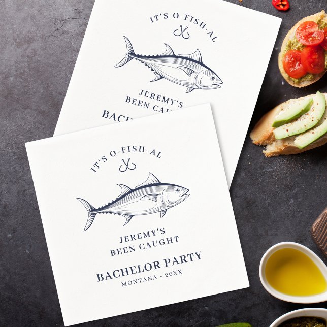 Guardanapo De Papel Fim de Semana de Pescaria do Partido do Soldado (Criador carregado)