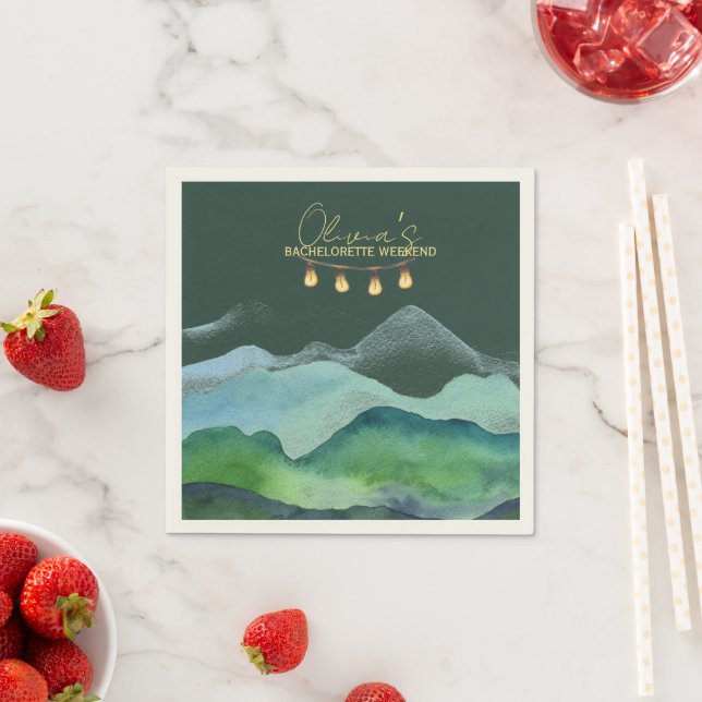 Guardanapo De Papel Fim de semana do Camp Bachelorette (Insitu)