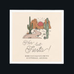 Guardanapo De Papel Fim de Semana do Deserto Mínimo Fiesta Bachelorett<br><div class="desc">Desert Fiesta Bachelorette Festa Semanal guardanapos de papel,  o acessório perfeito para uma Bachelorette do deserto Fiesta ou Festa de solteira de verão. Texto personalizável a ser colocado no evento ou um nome de escolha!</div>