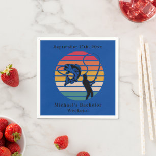 Guardanapo De Papel Fim de Semana do Solteiro de Pesca Personalizado