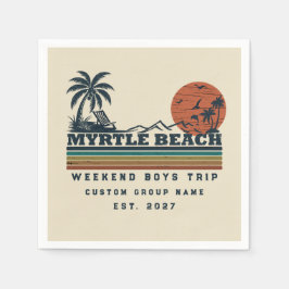 Guardanapo De Papel Fim de Semana Personalizado em Myrtle Beach para F