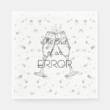 Fim de um Erro Champanhe Festa de Divórcio