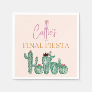 Guardanapo De Papel Final Fiesta Bachelorette Cocktail Napkin