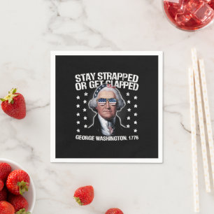 Guardanapo De Papel Fique Armado ou Leve um Tiro George Washington