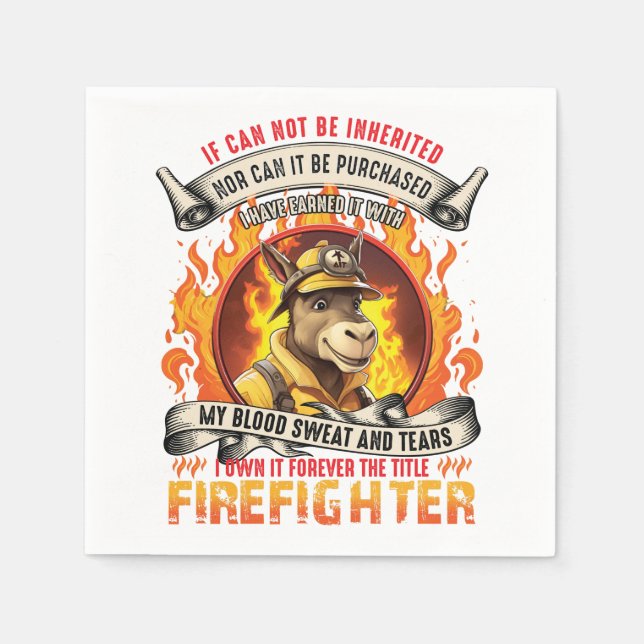 Guardanapo De Papel Fireman Donkey (Frente)