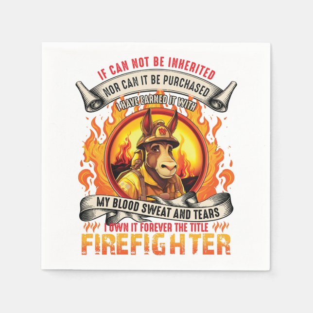 Guardanapo De Papel Fireman Donkey Paper Napkin (Frente)