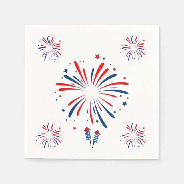 Guardanapo De Papel Firework Napkin (Frente)
