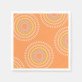 Guardanapo De Papel Fireworks Japonês Orange