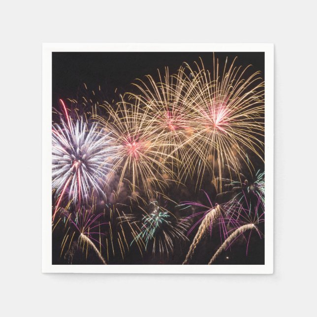 Guardanapo De Papel Fireworks Napkin (Frente)