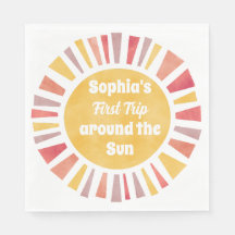 First Trip Around Sun Ballon For Girl