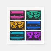 Fitas de Cassete Coloridas Retroativas