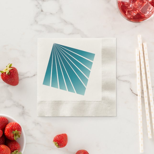 Guardanapo De Papel Fitas de turquesa (Insitu)