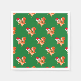 Guardanapo De Papel Fizzy, o Esquilo Bravo no Natal