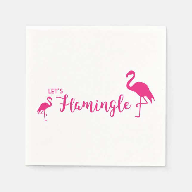 Guardanapo De Papel Flamingle de vamos (Frente)
