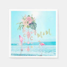Flamingo Floral Jóias Mar Rosa Oceano Marinho