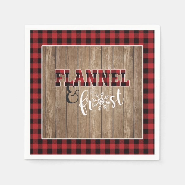 Guardanapo de papel Flannel e Frost - Vermelho - M (Frente)