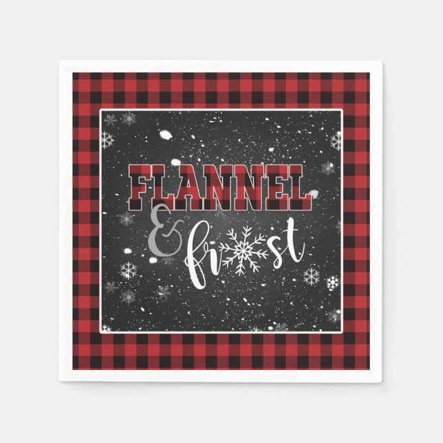 Guardanapo de papel Flannel e Frost - Vermelho - N (Frente)