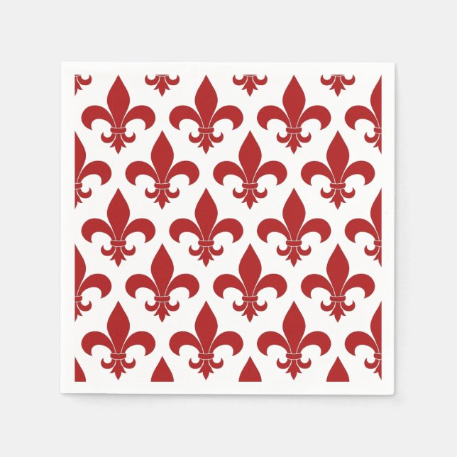 Guardanapo De Papel Fleur de lis Pattern Classic (Frente)