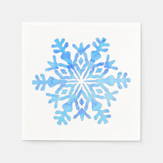 Guardanapo De Papel Floco de neve azul de Napkin
