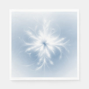 Guardanapo De Papel Floco de neve branco rico em azul